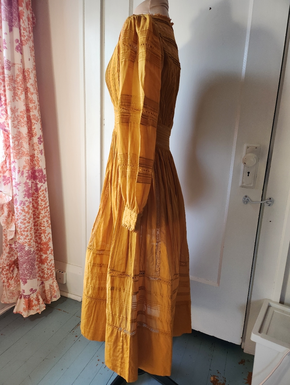 Doen Vicia Midi Dress Yellow Jasper XS - Picture 5 of 13